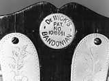 Banjo-form Mandolin called a "Bandonian", William H. De Wick, wood, various materials, American