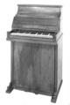 Upright piano and reed organ, Various materials, American