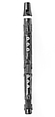 Duct Flute, Argillite, bone, Native American (Haida or Skidegate)