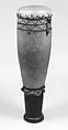 Drum, Wood, hide, Probably Tanzanian
