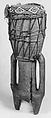 Drum, Susu people ?, wood, hide, beads, Sierra Leonean ?