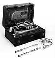 Cornet in B-flat, Silver-plated brass, Possibly European