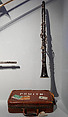 Clarinet in Bb, Henri Selmer French, Grenadilla wood, nickel-silver, cork, felt