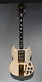 Les Paul Custom (serial no. 3749), Gibson American, Mahogany, ebony, nickel, plastic, mother-of-pearl, gold plate