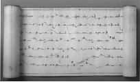 Scroll with Musical Notation, Parchment, ink, Mongolian