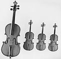 Miniature String Quartet, Johannes Cuypers  Dutch (born Germany), Wood, European