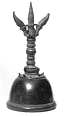 Gheṇṭa (prayer bell), Cast bronze, Javanese