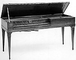 Square Piano, Anton Vatter (possibly Anton Walter) Austrian, Cherry (?), iron, ebony, bone, Austrian
