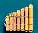 Panpipes, Cane or bamboo, twine, American