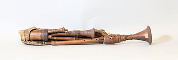 Zampogna, Wood, goatskin, metal, Italian