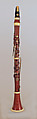 Clarinet in C, Richard Bilton  British, wood, ivory, brass, British
