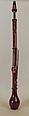 Clarinet d'Amore in G, Fruitwood, brass, various materials, European
