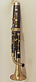 Bass Clarinet in B-flat, Giacinto Riva (Italian, active 1839–72), boxwood, ebony, nickel-silver, Italian