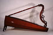 Harp, wood, glass, Mexican