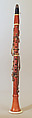Clarinet in A, Louis Auguste Giboreau  Belgian, Boxwood, brass, ivory, ebony, Belgian