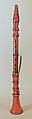 Clarinet in C, Boxwood, brass, horn, probably German