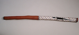 Didjeridu, Wood, wax, polychrome, Australian
