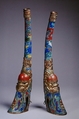 Rkang-Gling, Brass, cloisonné, Chinese