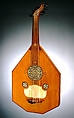 Ūd, Toufighe Jahromi American, Wood, metal and nylon strings, celluloid, American