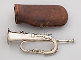 Keyed bugle in E-flat, Henry Sibley (American), Silver, American