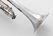 Trumpet in B-flat, Anton Riedl, Brass, silver plate, mother-of-pearl, Czech