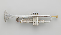 Trumpet in B-flat, Anton Riedl, Brass, silver plate, mother-of-pearl, Czech