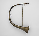 Hunting Horn in E-flat, brass, possibly German