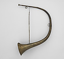 Hunting Horn in E-flat, brass, possibly German