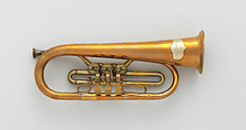 Flügelhorn (valve bugle) in B-flat, Johann David Christian Loeschhorn (German, active Cassel 1849–1893), Brass, nickel-silver, German