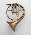 French Horn, Gautrot Brevete, Brass, French