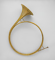 Trompe de Chasse in D, Courtois père, Brass, French