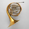 Double Horn in F / B-flat, Eduard Kruspe (German, Erfurt 1831–1919 Erfurt), Brass, nickel-silver, German