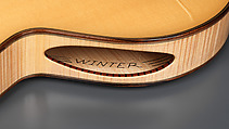 "Winter" from "The Four Seasons" (Serial number 200), John Monteleone (American, Islip, New York born 1947), Tyrolean maple, Tyrolean spruce, curly red maple, Macassar ebony, sterling silver, mother-of-pearl, diamond, nickel plating, natural blonde nitro-cellulose lacquer finish  , American