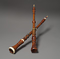 Oboe in C, Jacob Denner (German, Nuremberg 1681–1735), Wood, ivory, silver, German