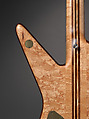 8-String Custom Explorer (serial  no. MINE), Alembic Inc., Bird's-eye maple, walnut, ebony, purpleheart, zebrawood, brass, nickel, chrome, silver, plastic