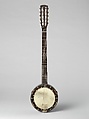 Banjo, Benjamin Bradbury, Wood, strings, metal, various materials, American