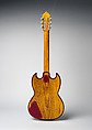 Electric Guitar, Efrain Vega, Oak, chestnut, plexiglas, steel, Puerto Rican