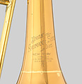 Trombone, Davis Shuman (American, 1912–1966), Brass, white metal, American
