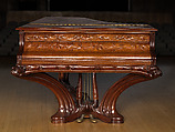 La Mort du Cygne Grand Piano, Louis Majorelle (French, Toul 1859–1926 Nancy), Mahogany, carved and inlaid with fruitwood veneers; ivorine; gilt bronze, French