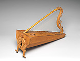 Harp, wood, glass, Mexican