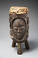 Ogboni Drum, George Bandele (Nigerian, born 1910), Wood (aberinberin?), hide, Yoruba