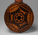 Fretless tackhead banjo, Maple and various other woods, metal tacks, calfgut strings , American