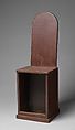 Musician’s stool, Various woods, American
