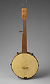 Banjo, Wood, parchment, metal, American