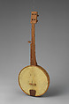 Banjo, Wood, goatskin, American