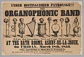 Poster for the Organophonic Band, Letterpress and lithograph