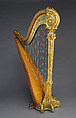 Louis XV Special Harp, Lyon & Healy  American, Maple, spruce, rosewood inlay, gold leaf, American