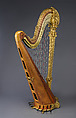Louis XV Special Harp, Lyon &amp; Healy (American, Chicago, Illinois), Maple, spruce, rosewood inlay, gold leaf, American