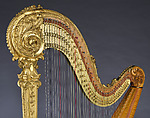 Louis XV Special Harp, Lyon &amp; Healy (American, Chicago, Illinois), Maple, spruce, rosewood inlay, gold leaf, American