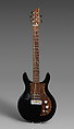 Black Lucite Electric Guitar, Dan Armstrong  American, clear acrylic finish, acrylic body, maple neck with rosewood fingerboard, United States